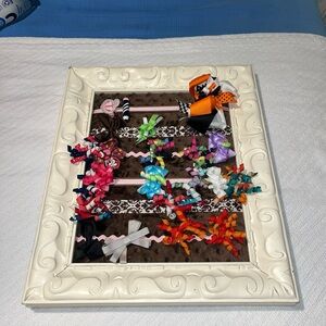 Colorful Hair Bow Collection & bowtie hanger